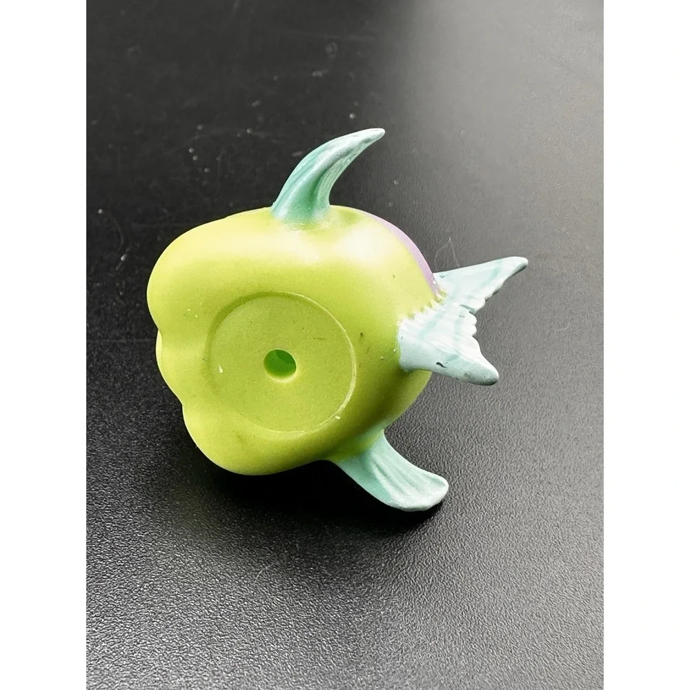 Littlest Pet Shop Authentic LPS #514 Green Purple Pufferfish Baby Fish Guppy